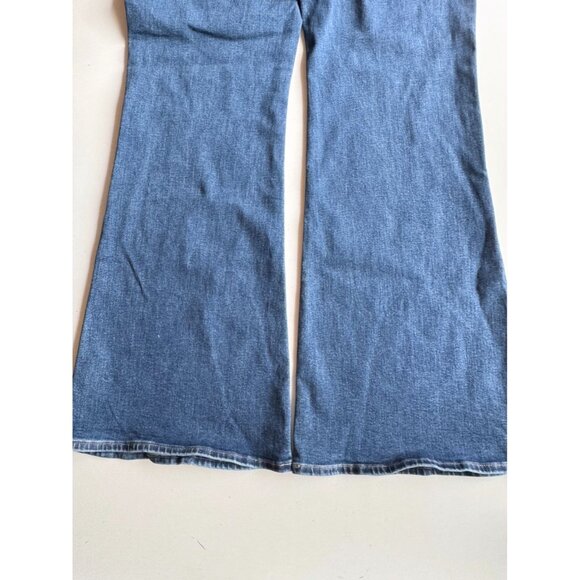 ABERCROMBIE & FITCH The Flare Ultra High Rise Dark Stretch Jeans, Size 34/18L - Picture 10 of 14